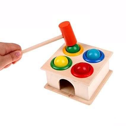 Toyshine Wooden Hammer Case Toy (Multicolour)