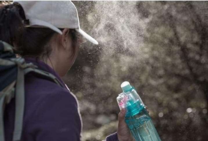 Skipping Rope With Counter+ Spray Water Bottle!