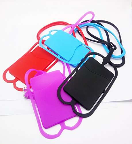 Minder Flexi-Grip Silicone Mobile Phone and Credit Card Holder Lanyard