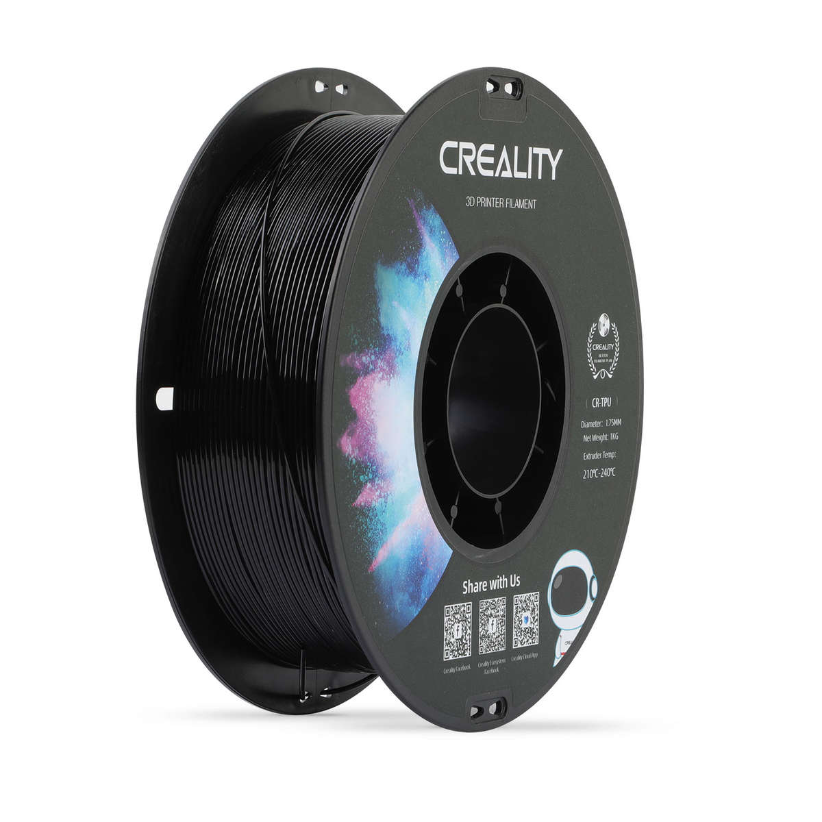 Creality CR-TPU Filament 1.0Kg 1.75mm - Black