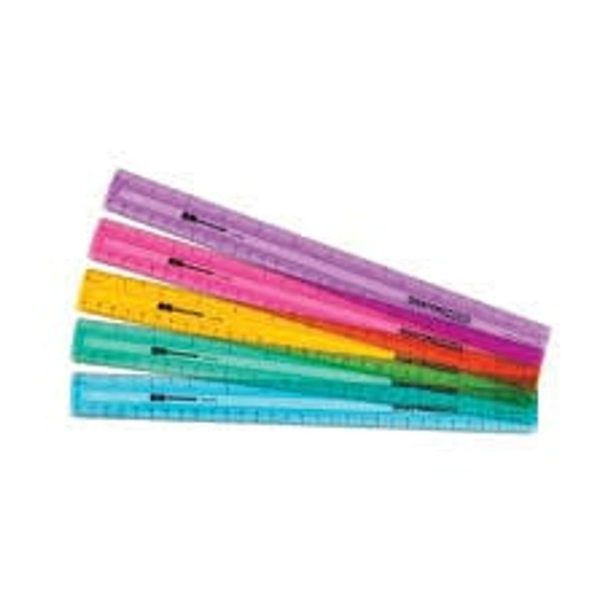 RULER BRIGHT COLOURED PLASTIC 30cm ASSORTED