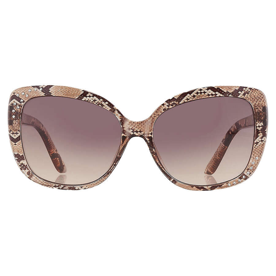 Guess Women's 57 mm Shiny Light Brown Sunglasses