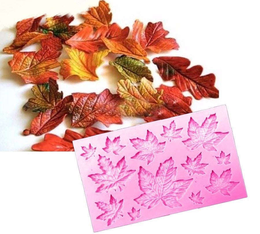Maple Leaf silicone mould, size of mould 9.5x6cm
