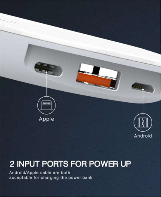 10000MAH WIRELESS POWER BANK FOR IPHONE 8/8 PLUS - WHITE