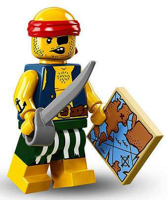 **BRAND NEW**Scallywag Pirate-Series 16 LEGO Minifigure