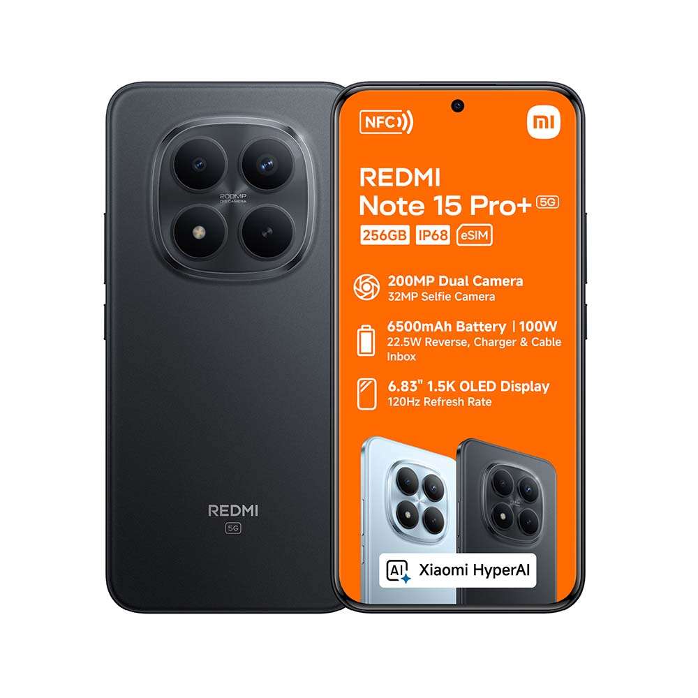Xiaomi Redmi Note 15 Pro+ 5G 8GB+256GB Black GLOBAL