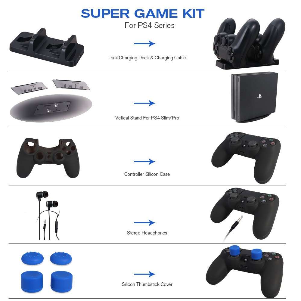 Dobe PS4 Super Game Kit