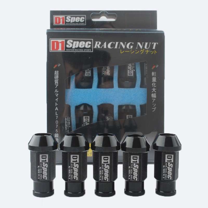 Generic D1 Spec Racing Nut - 20 Pcs - Black