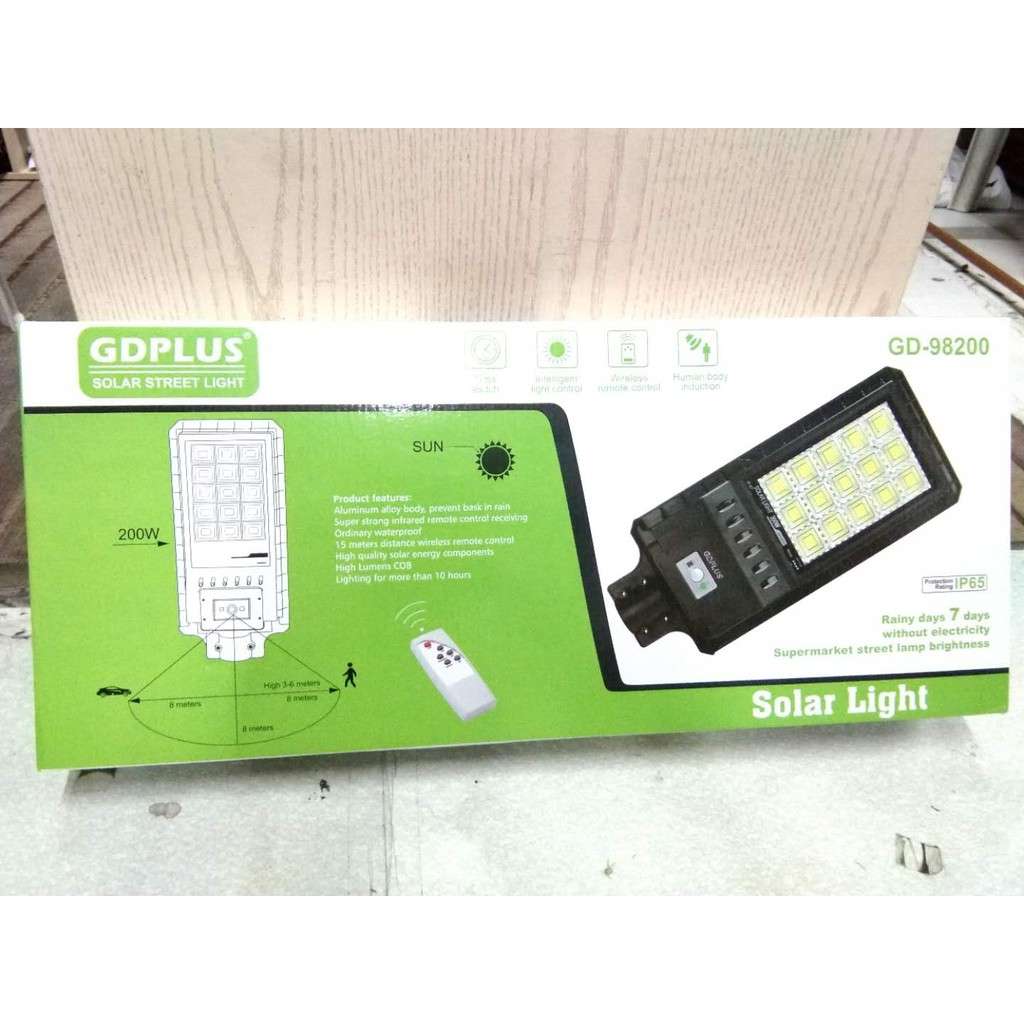 SOLAR STREET LIGHT GD-98200 200W