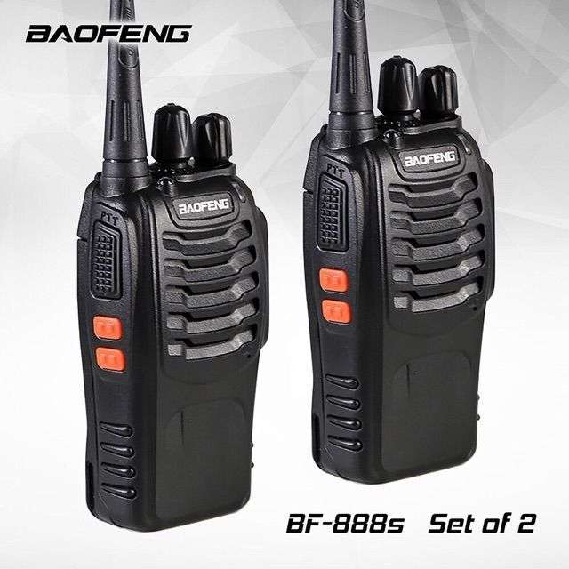 2 X Handheld Walkie Talkie Hand Radio Set with 16 Channels, 3 - 5 km talking range etc