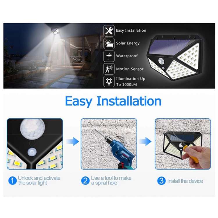 Solar Body Sensor Lamp GD-177 / Stock from 6Pcs or more