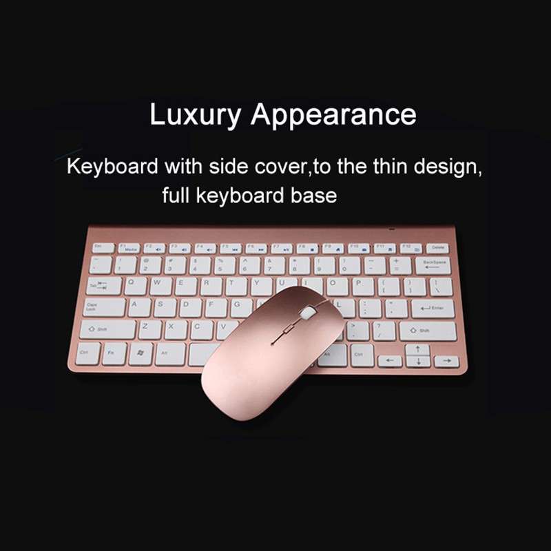 Ultra Thin Wireless Multimedia Keyboard and Mouse