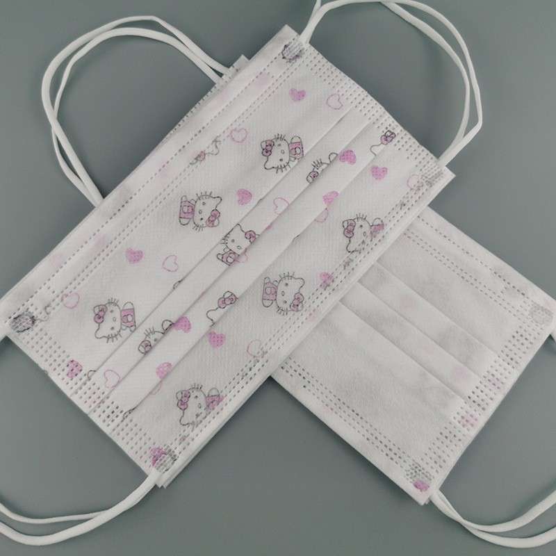 Kids (girls) 3ply Masks - 50 in a pack