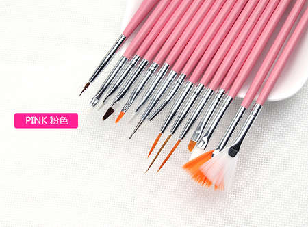 15 pc Nail Art Brush Set