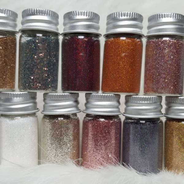 Fine Glitter Holographic Wine Red #407