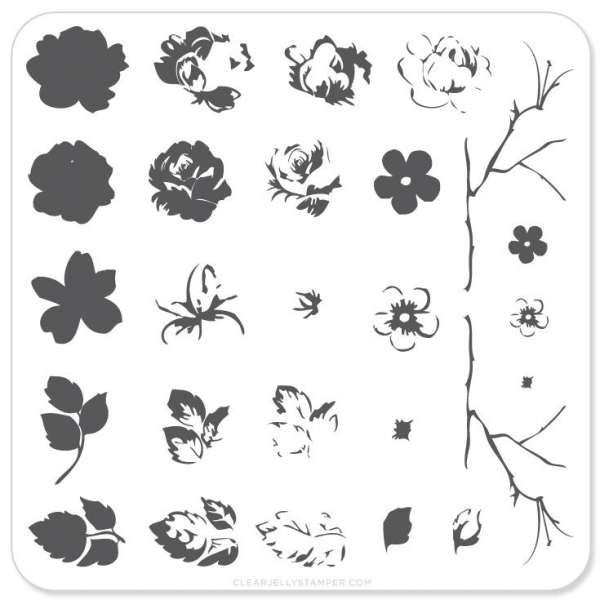 Renaissance Rose (CjS-05)  Steel Stamping Plate