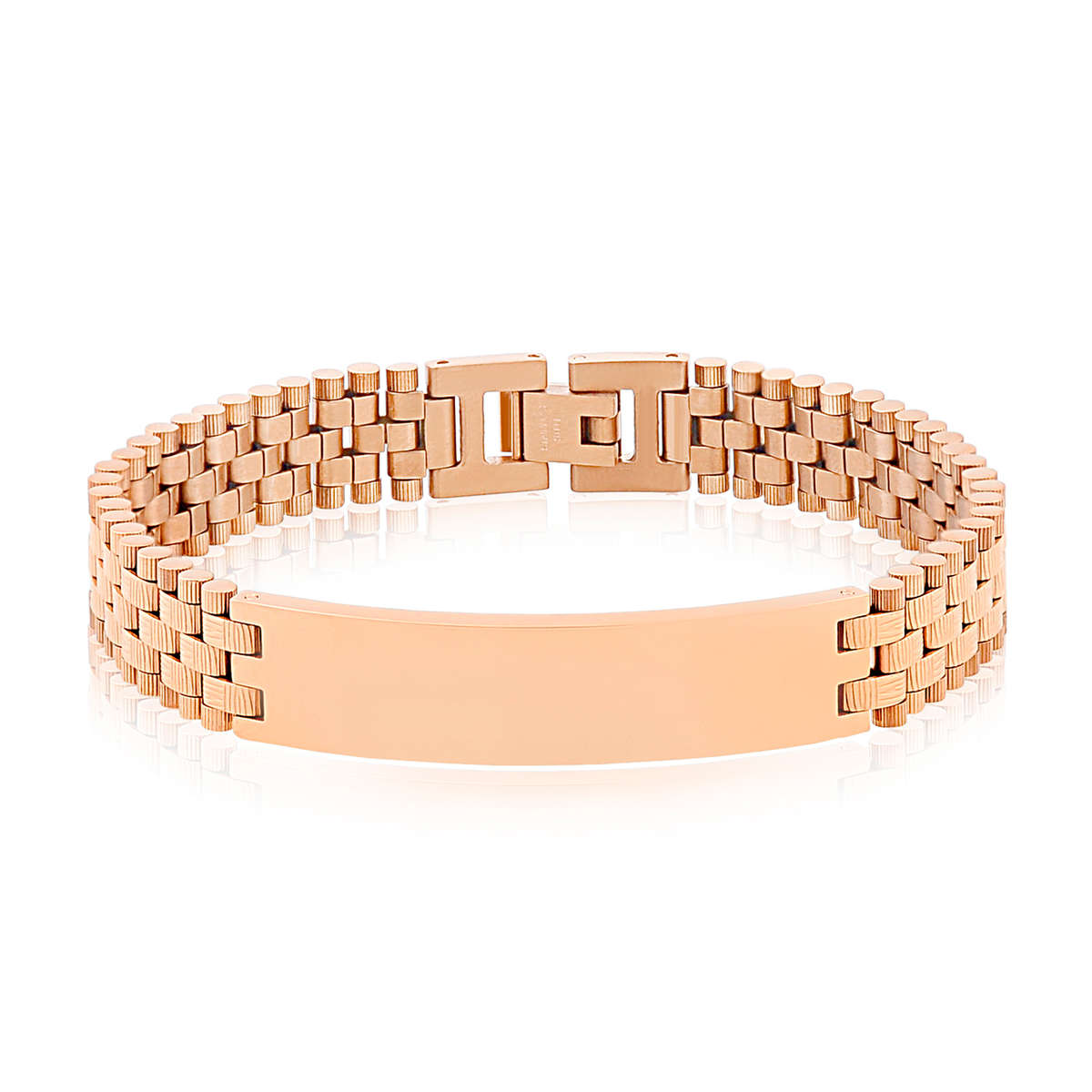 Black steel ID Bracelet ARZ-Steel