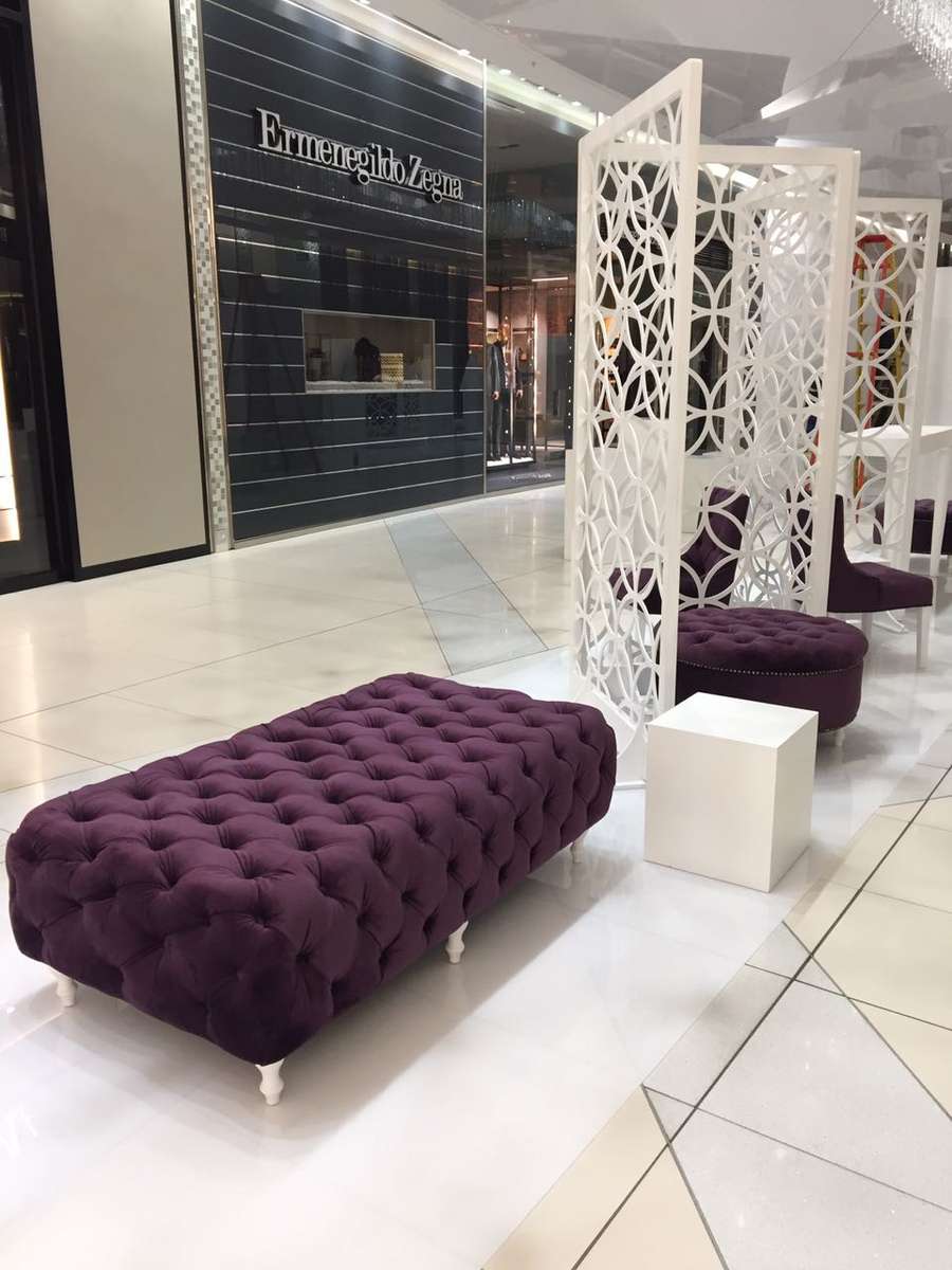 Long Buttoned Ottoman