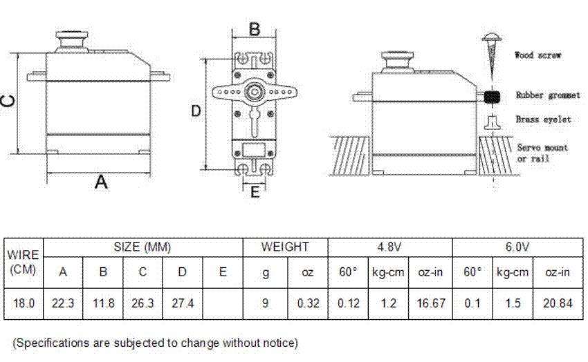 CYS-S0009 9g Digital Servo
