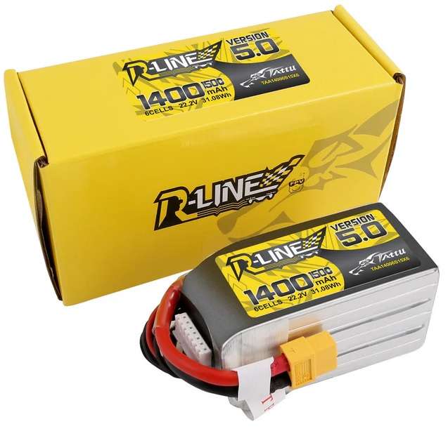 Tattu 1400mah 6S 22.2V 150C Lipo Battery