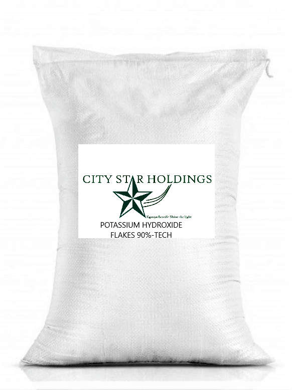 Potassium Hydroxide Flakes 90%- Tech Grade