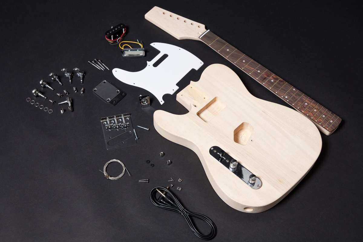 LEFT HANDED TELECASTER ELECTRIC GUITAR DIY KIT
