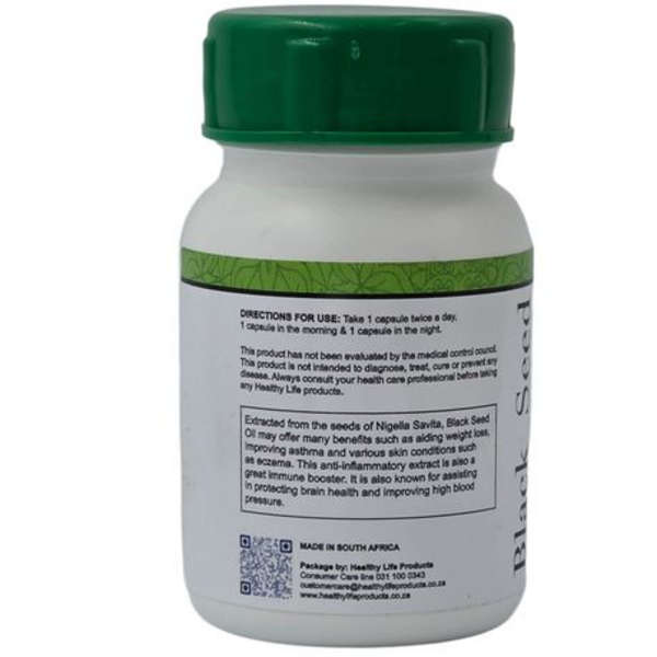 Healthy Life Black Seed Capsules 500mg - 60 x 2