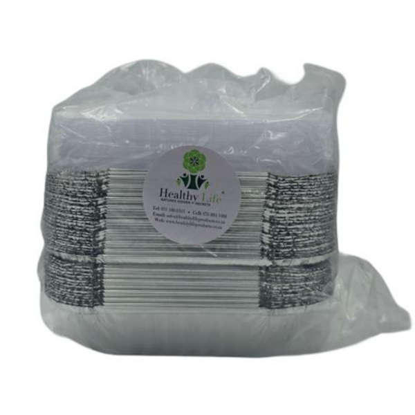 Foil Container with Clear Lid - 500ml Disposable Takeaway Combo (50 Pack)