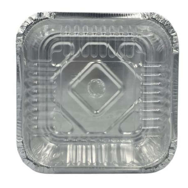 Foil Container with Clear Lid - 500ml Disposable Takeaway Combo (50 Pack)