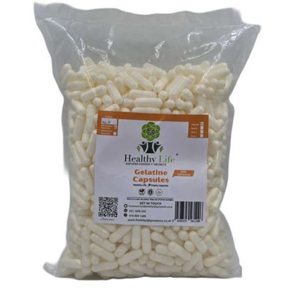 Healthy Life- White Empty GELATIN Size 00- 1000 in a Pack