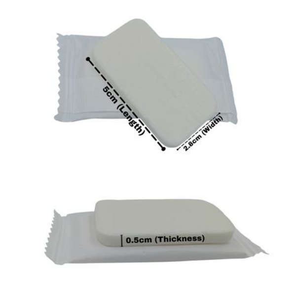 White Rectangle 10g Hotel Soap Bars - 50 Pack