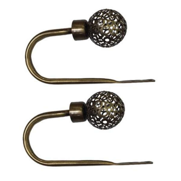 Curtain Holdback Bronze - 2-Pack - Decorative Curtain Tie Backs