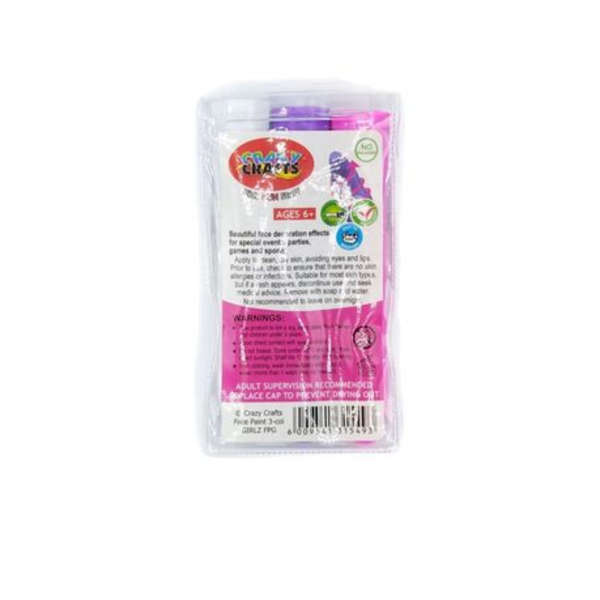 Girls Deco Face Paint - Set Of 3