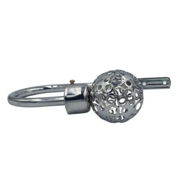 Curtain Holdback Silver - 2-Pack - Decorative Curtain Tie Backs