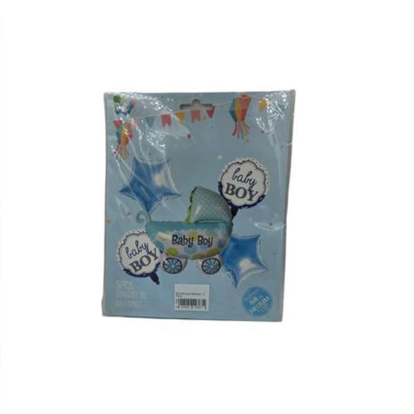 Blue Baby Shower Balloon Bouquet- 5 Pieces