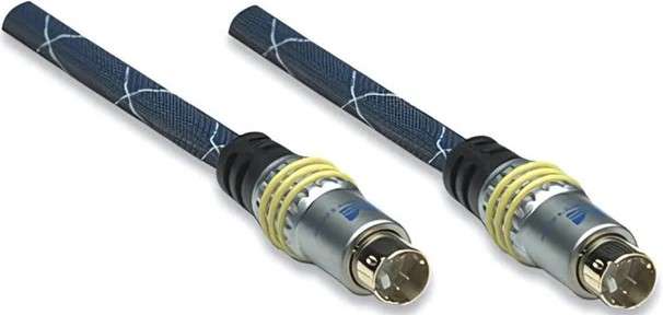 Manhattan 4.8m S-Video To S-Video 4-pin Cable Blue