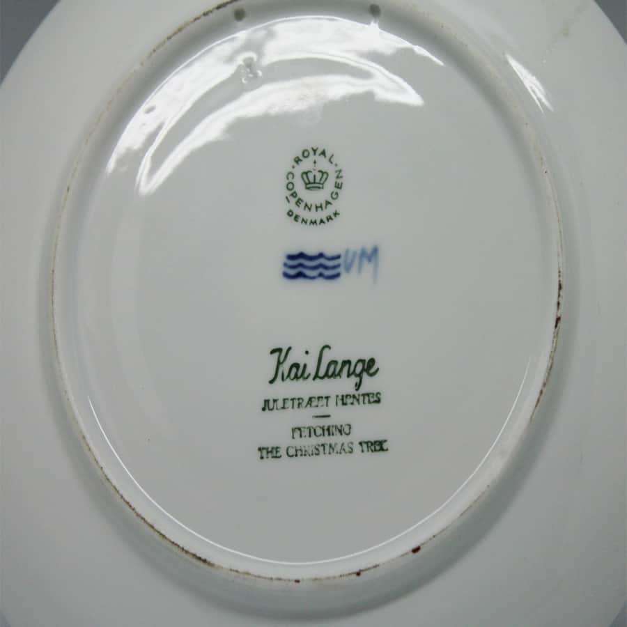 Royal Copenhagen Fetching the Christmas Tree Christmas Plate