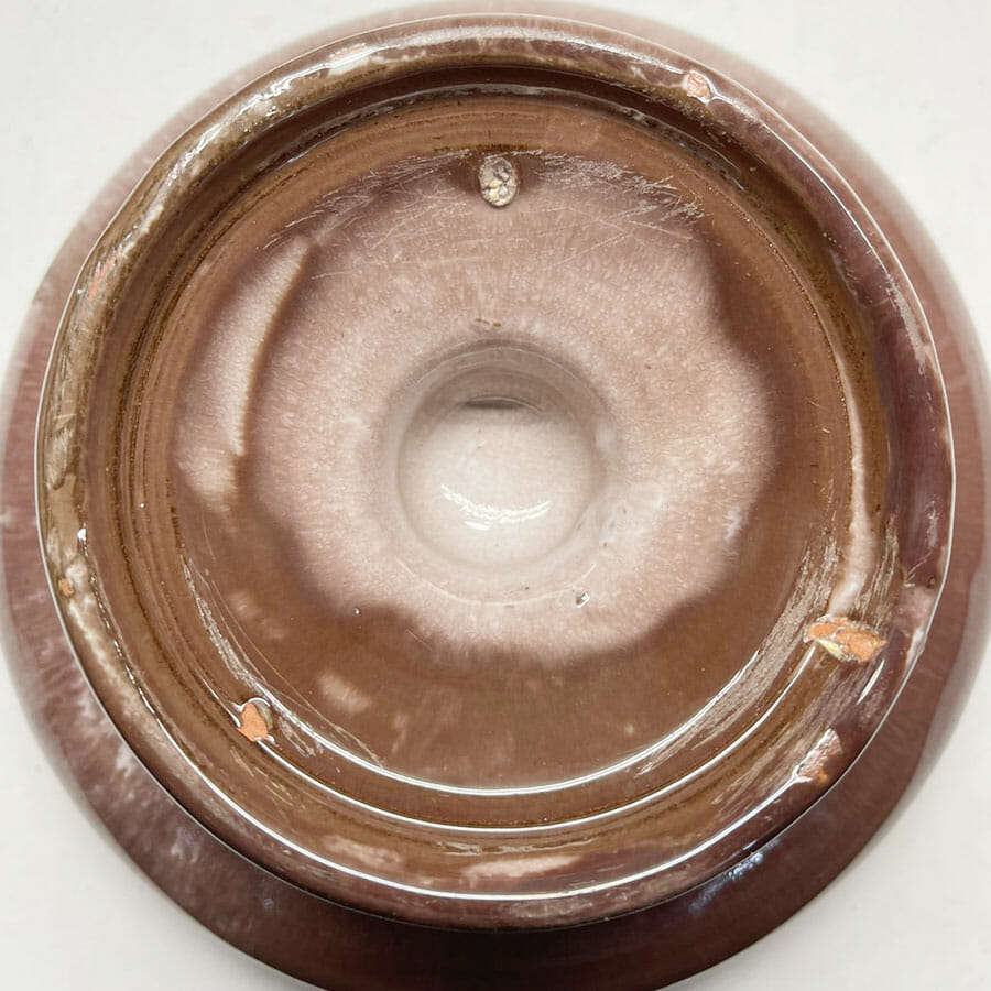 Linnware Small Pink Standing Planter and Frog