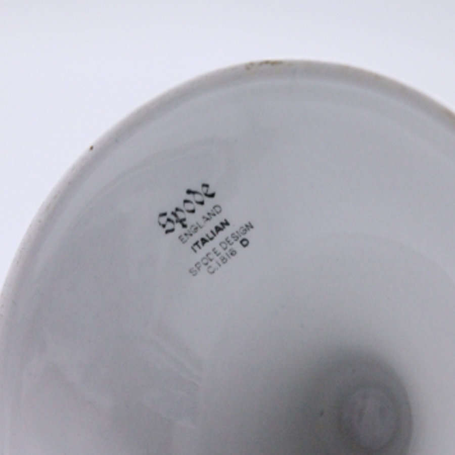 Pair of Copeland Spode Blue Italian Candlesticks