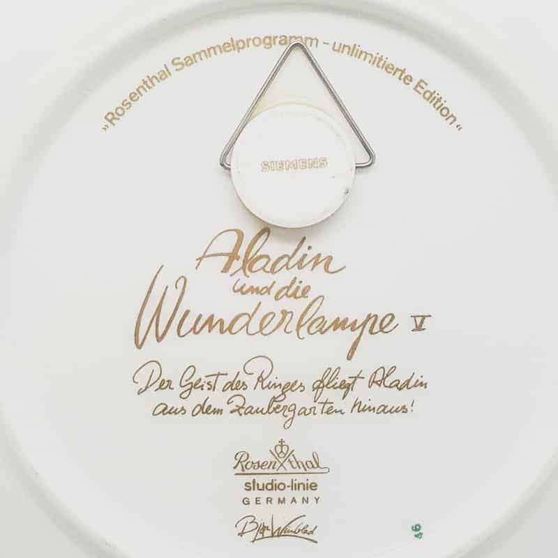 Rosenthal Aladdin The Spirit of the Ring Flies Aladdin Out Of The Magical Garden 5