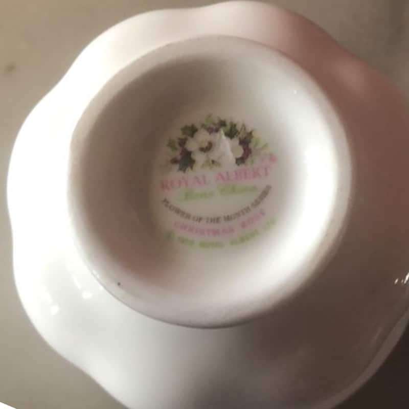 Royal Albert Flowers Of The Month Demitasse Duo December