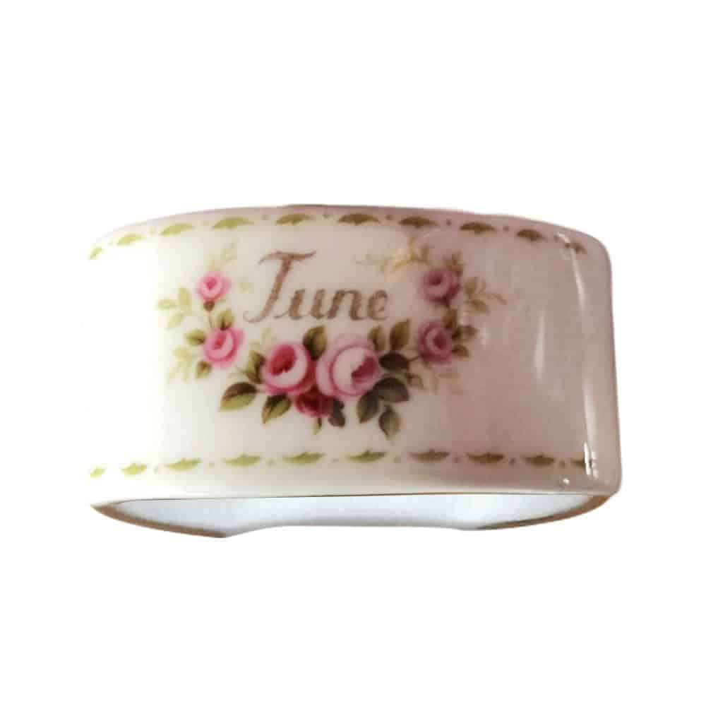 Royal Albert June  Flower Of The Month Serviette Ring