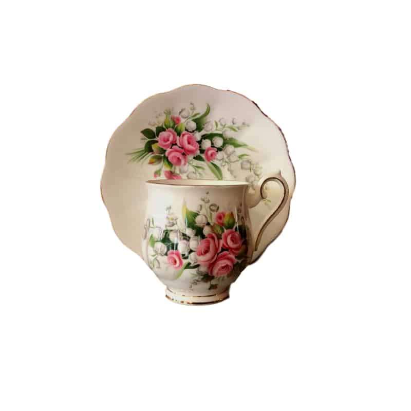 Royal Albert Coffee Cup And Saucer Lily Of The Valley