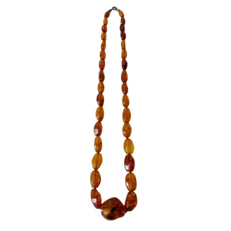 Baltic Amber Necklace 72 Cm Long