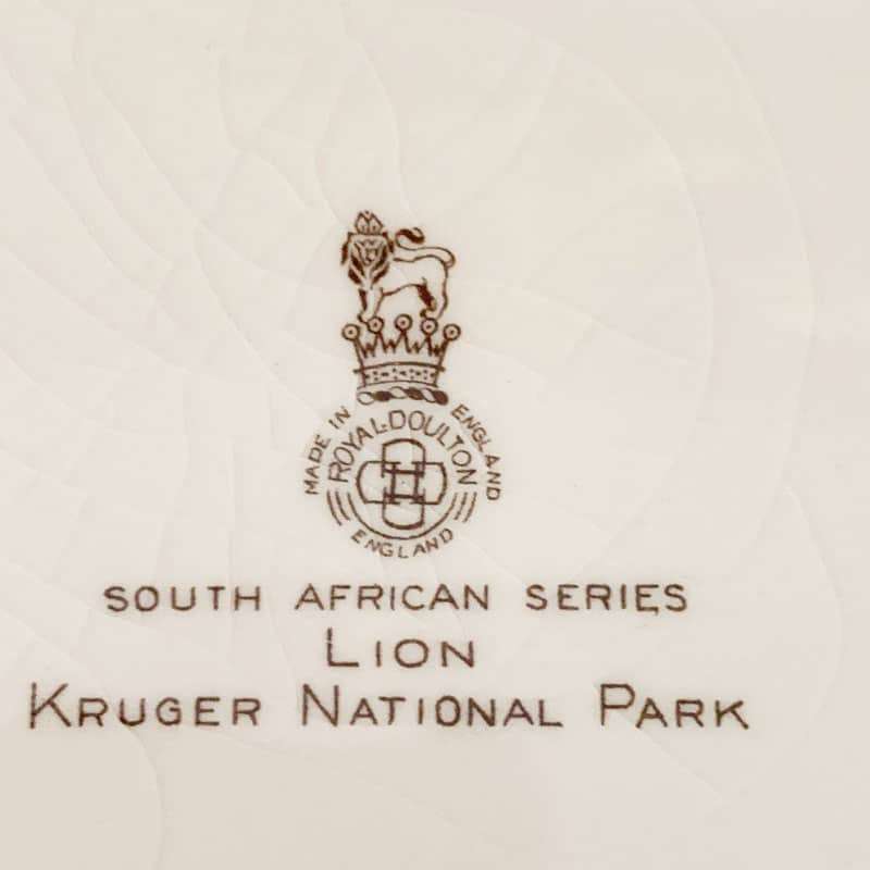Royal Doulton Kruger National Park  Lion Plate