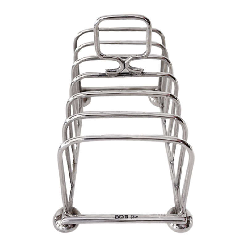 Hallmarked Silver Toast Rack Sheffield 1924