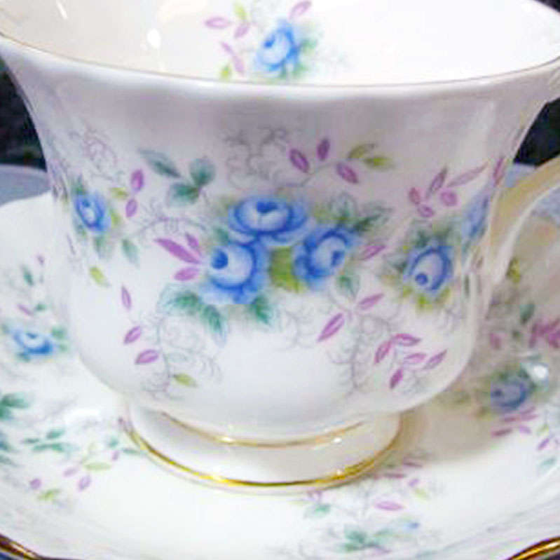 Royal Albert Blue Blossom Tea Trio
