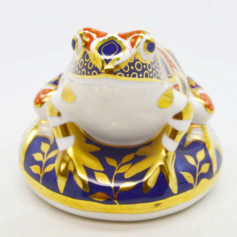 Royal Crown Derby Frog Paper Weight