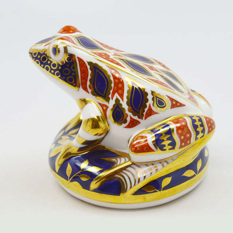 Royal Crown Derby Frog Paper Weight