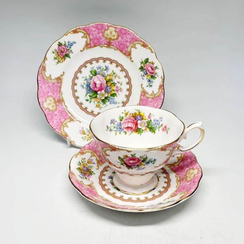 Royal Albert Lady Carlyle Pattern Trio Malvern